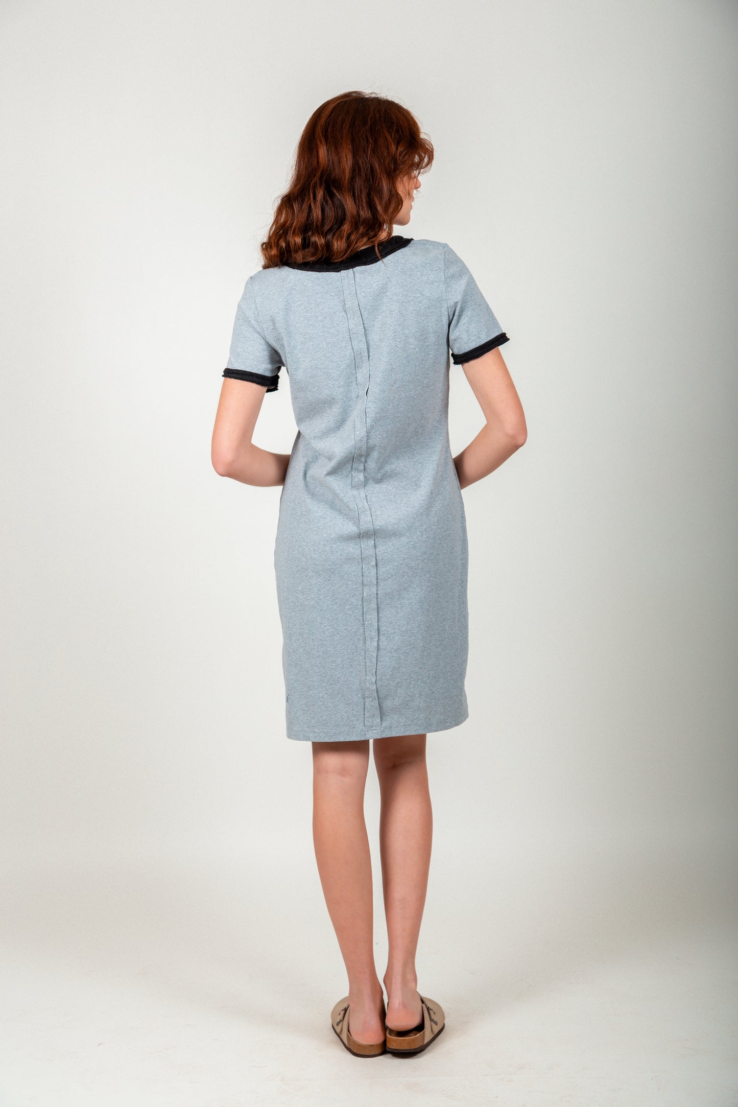Classic Charm Ribbed Midi Dress(D2400016 Mineral Washed Rust )