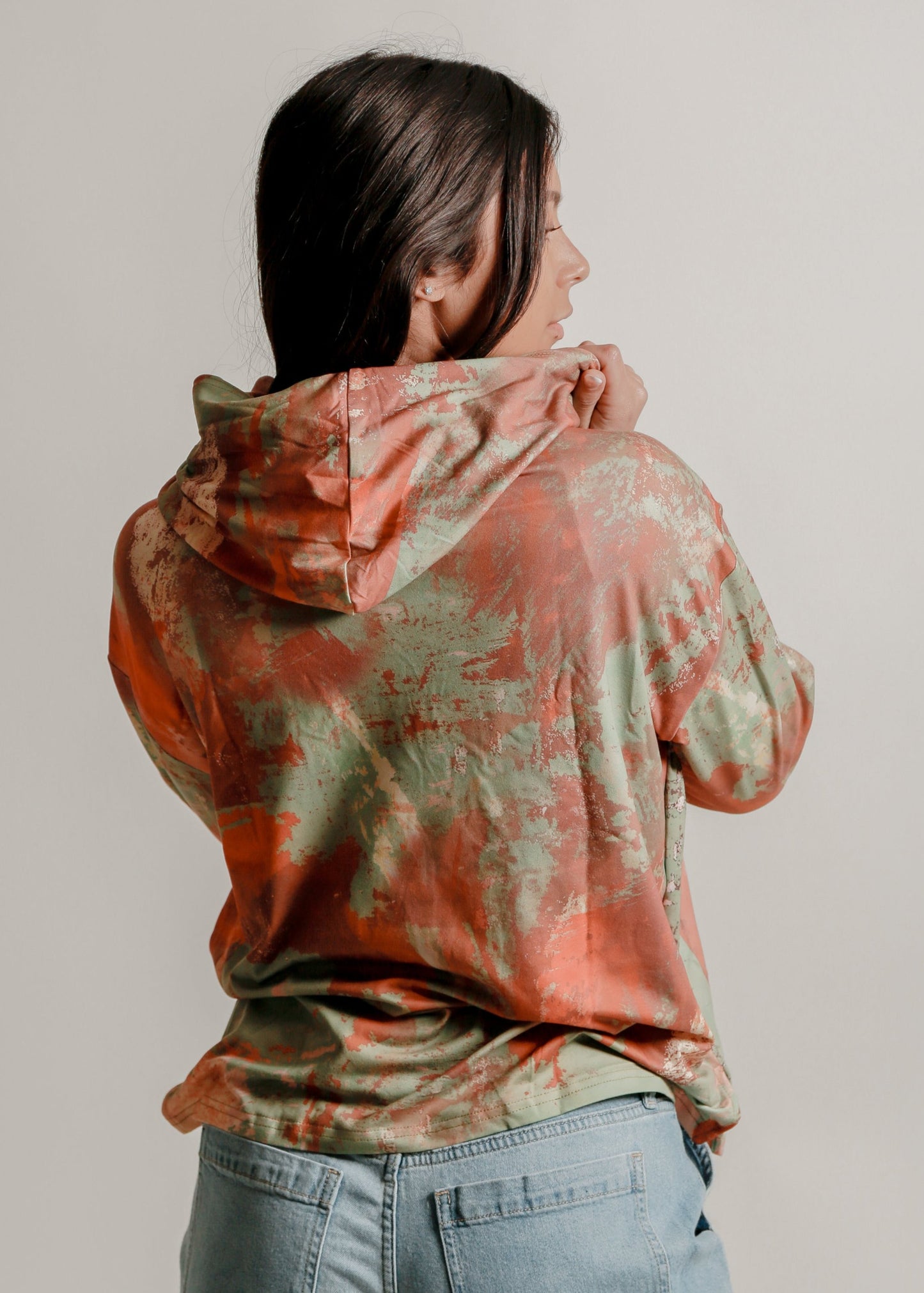 Flower Print Hoodie