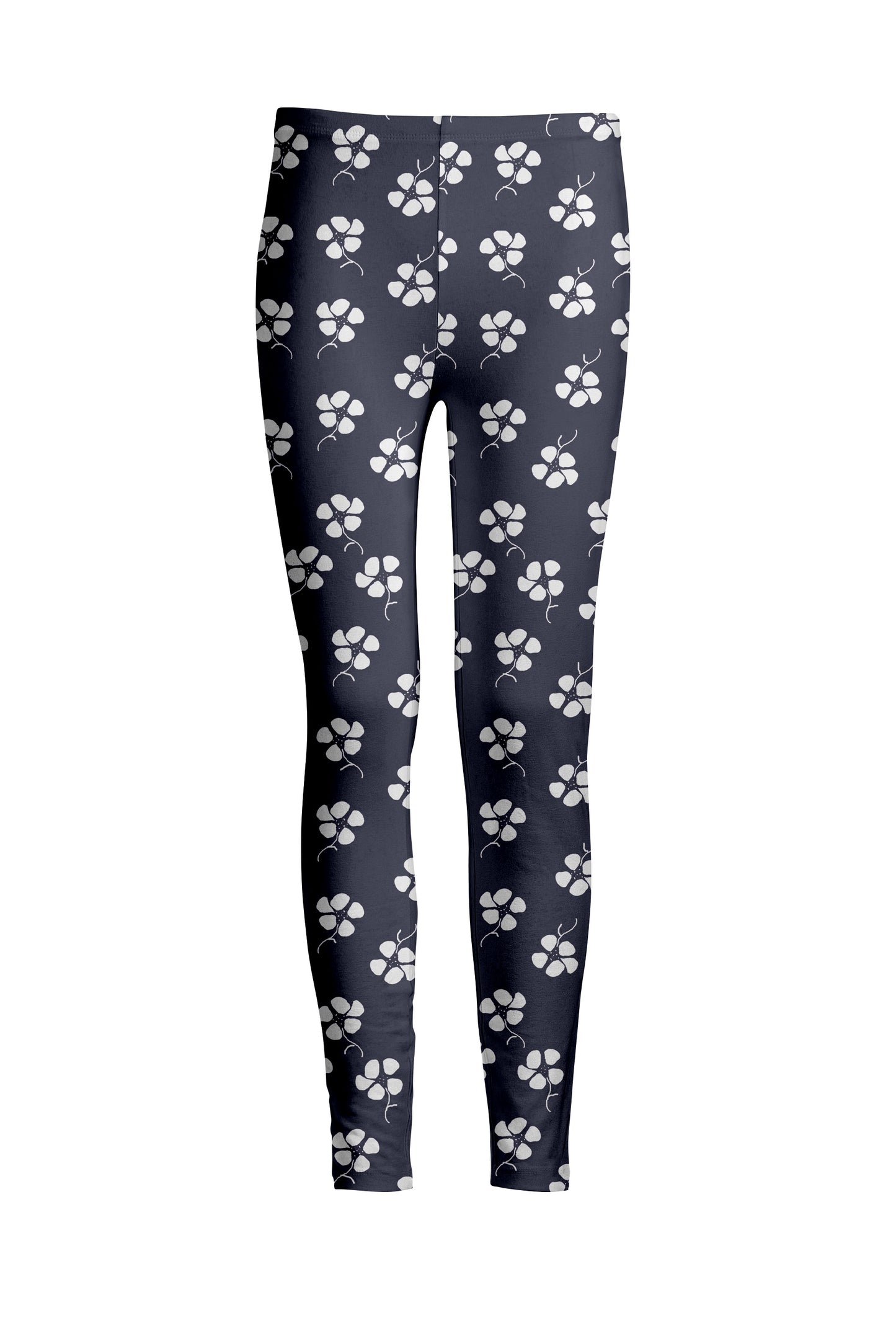 Bold Print Leggings-Beige Orange