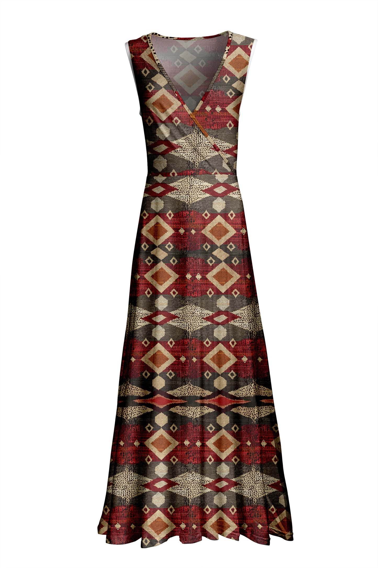 Elegant Flowy Maxi Dress-Navy White