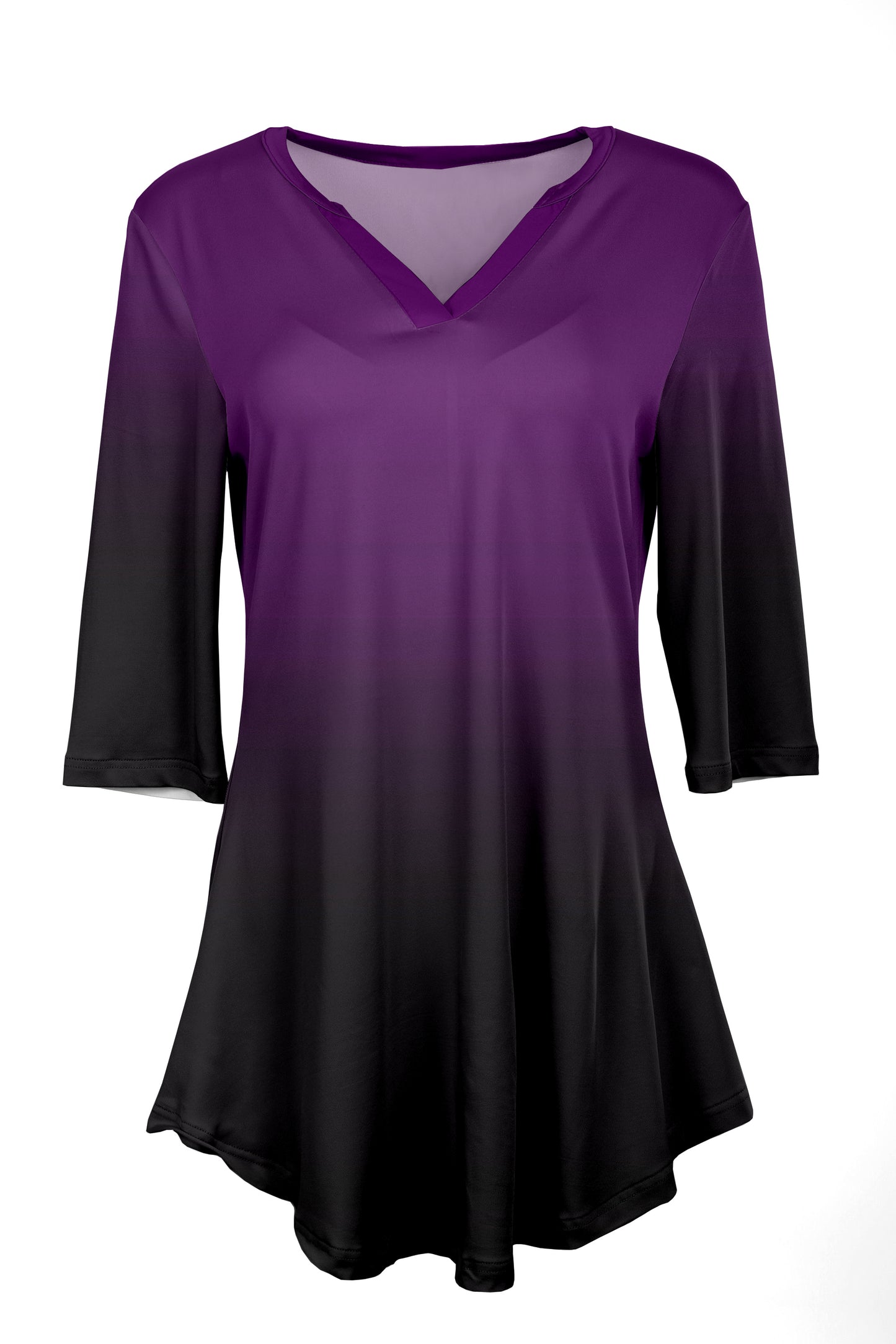 Classic Notch Neck Tunic Patchwork Groovy