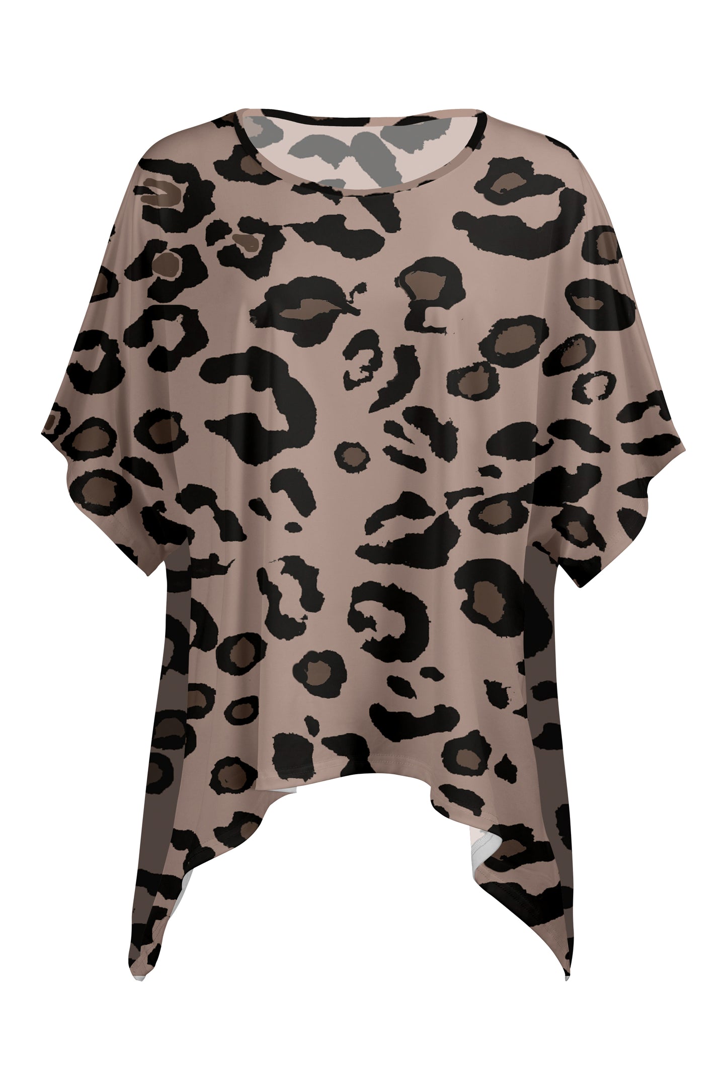 Oversized Dolman Tunic – Flattering & Relaxed Fit Leopard