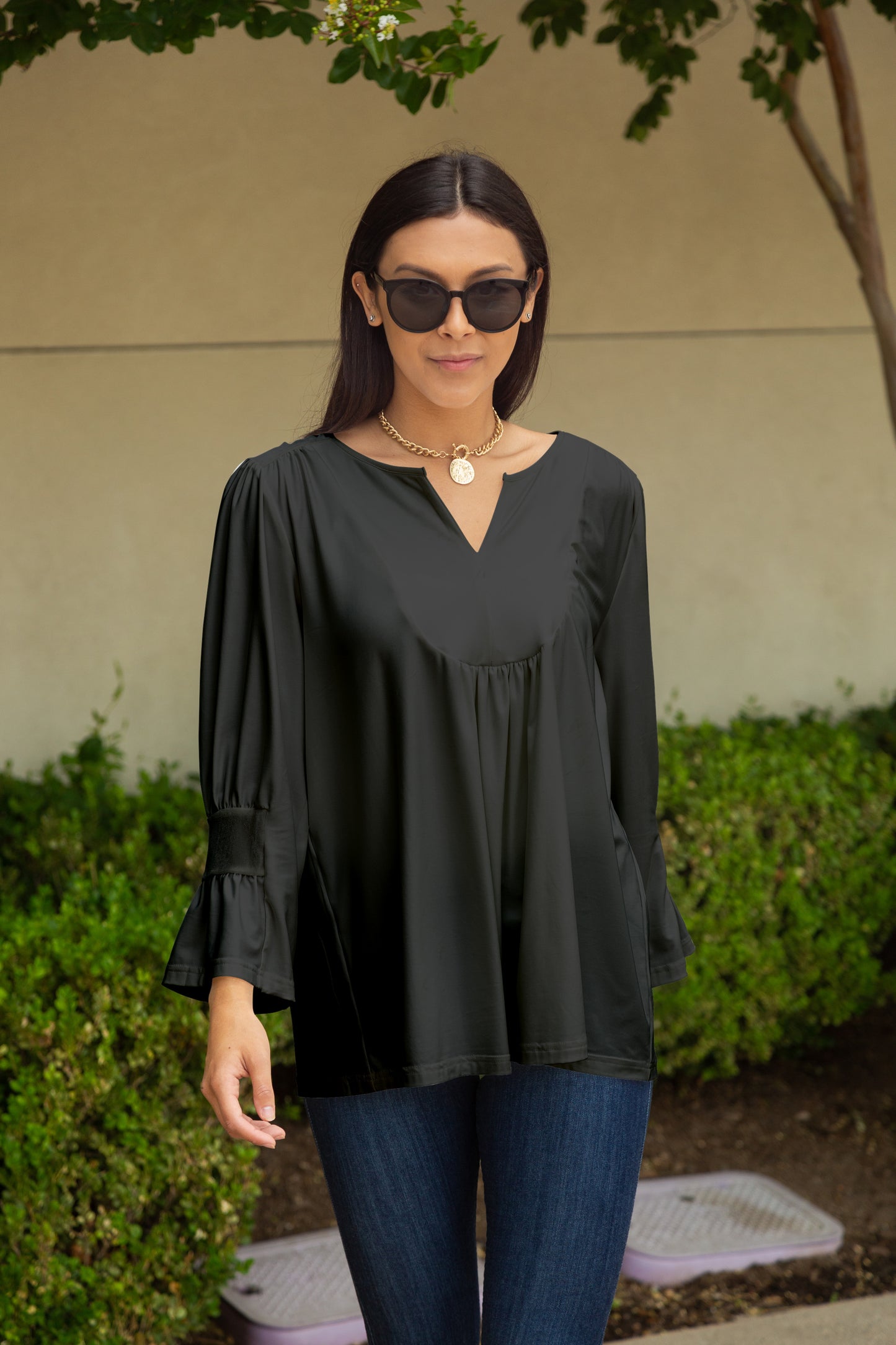 Solid Colors Tunic-Olive