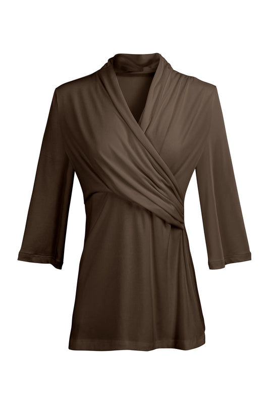 Everyday Solid Knit Tunic-Black