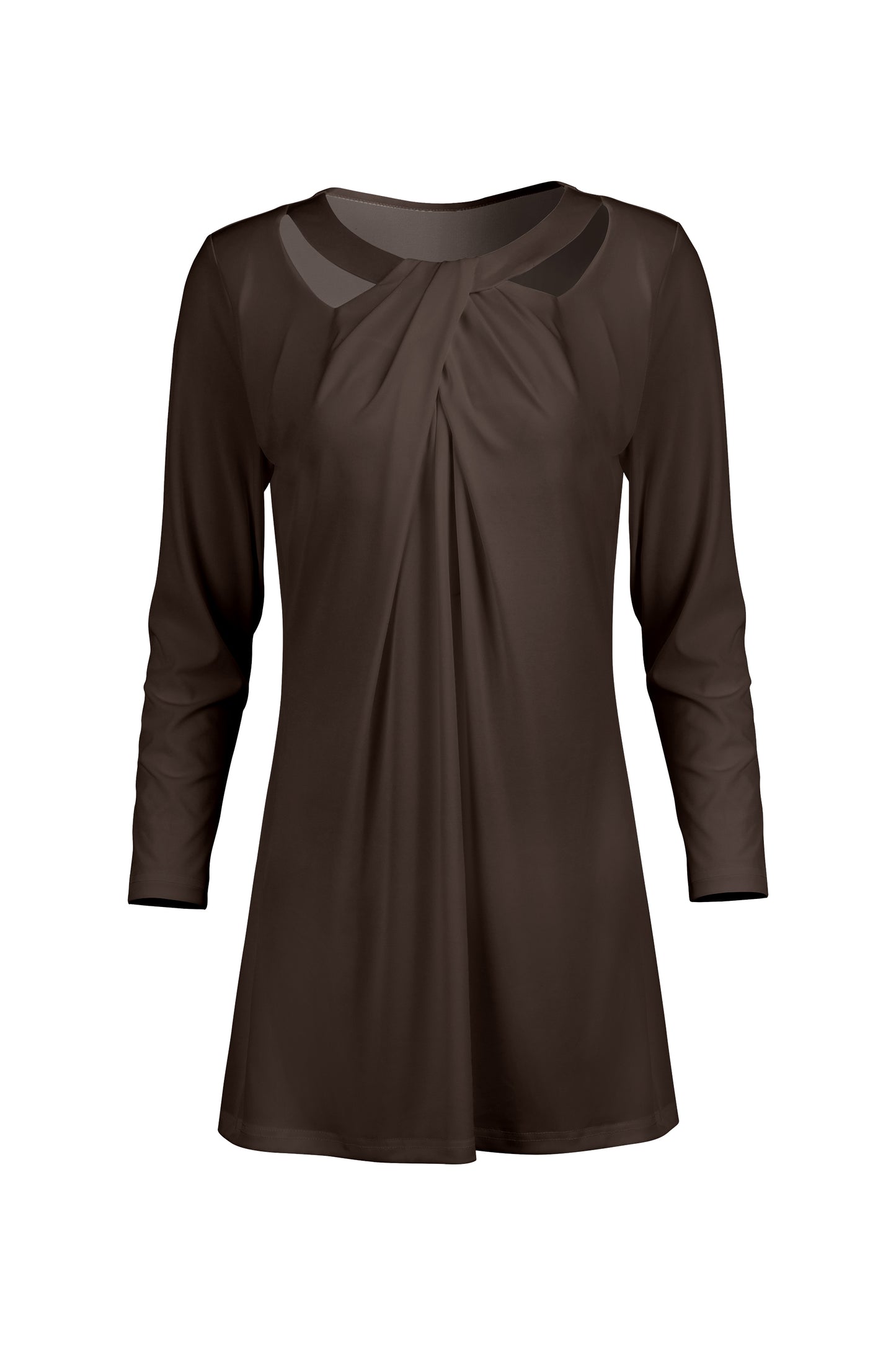 Front Twist Patched Tunic- Navy