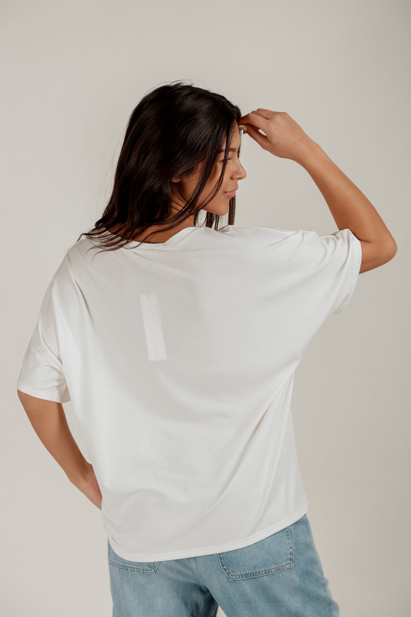 White Dolman Tee (T240006White)