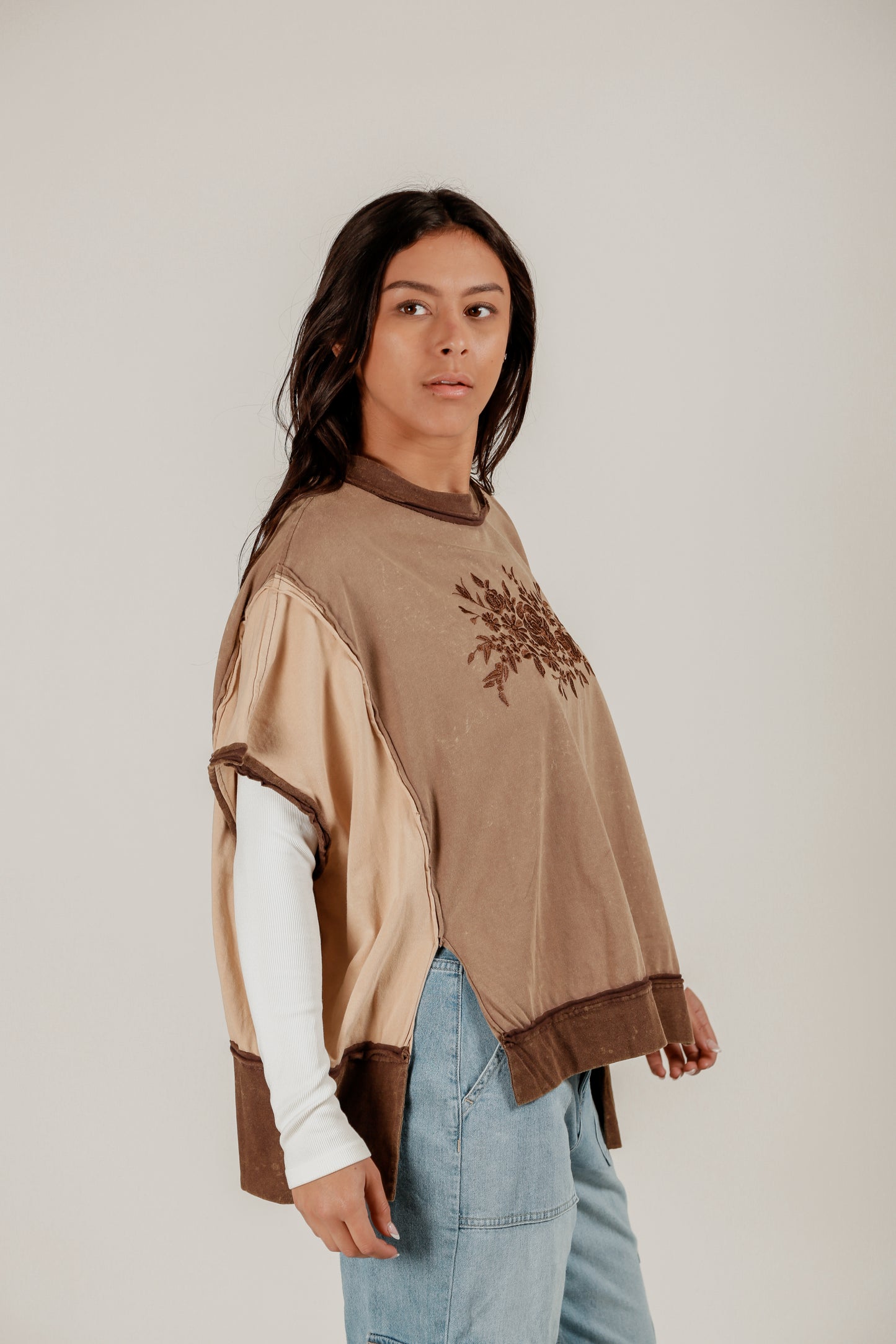 Butterfly Flattery Tee (T240009 Brown)
