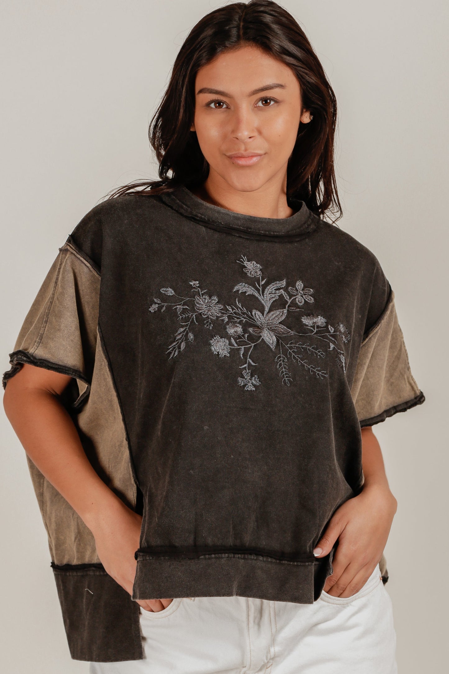Butterfly Flattery Tee (T240009 Brown)