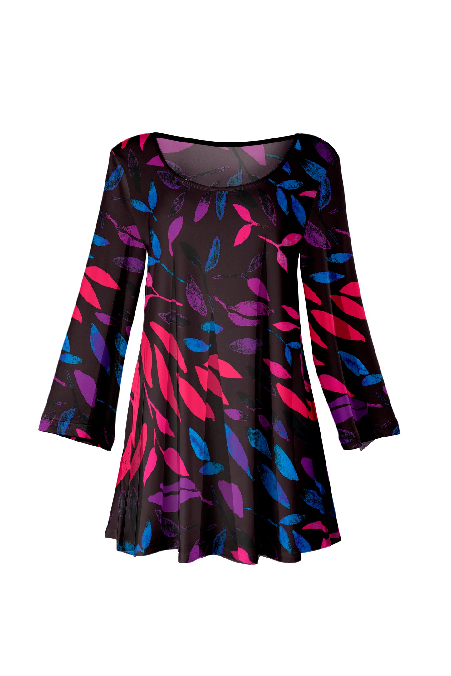 Bold Prints Tunic-Brown White