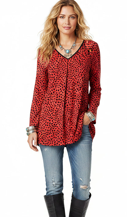 LONG SLEEVES TUNIC-Jeans Blue Vintage