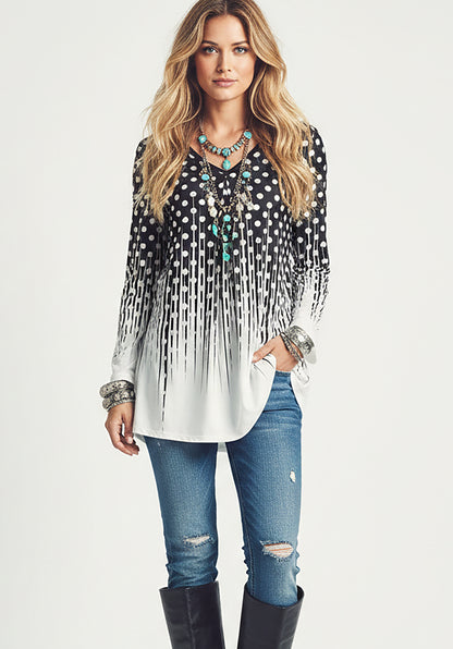 LONG SLEEVES TUNIC-Jeans Blue Vintage