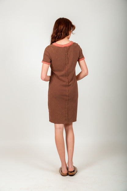 Urben Edge Ribbed Midi Dress (D2400016 Grey)