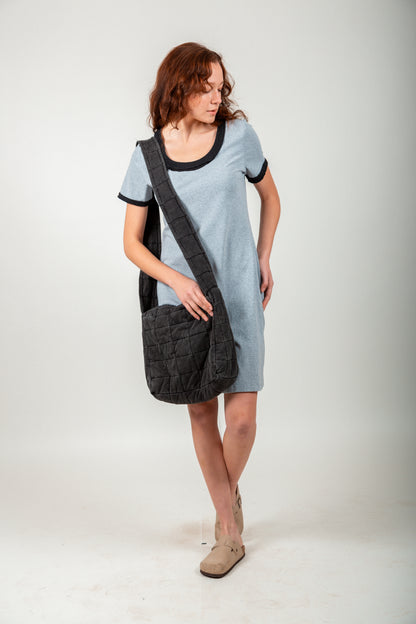 Urben Edge Ribbed Midi Dress (D2400016 Grey)