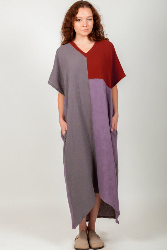 Boho Breeze Gauze Maxi Dress (SKU # D240002 )