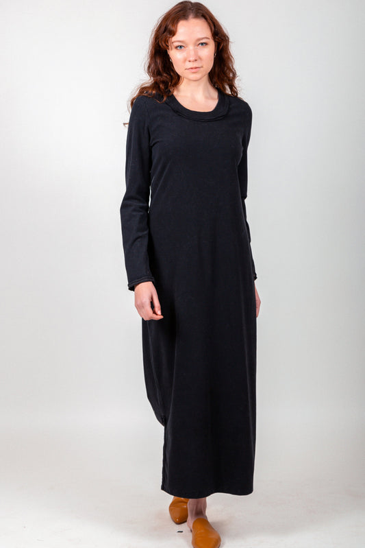 Ribbed Elegance Maxi Body Dress (sku #D240022 black )