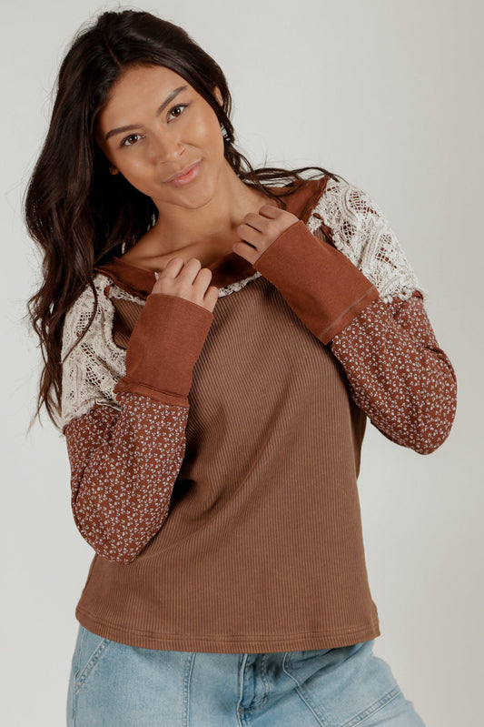 Boho Lace Pullover