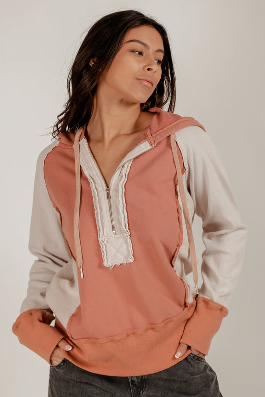 Rose & Champagne Hoodie (Wholesale)(SKU# F240006-2 RUSTHOODIE)