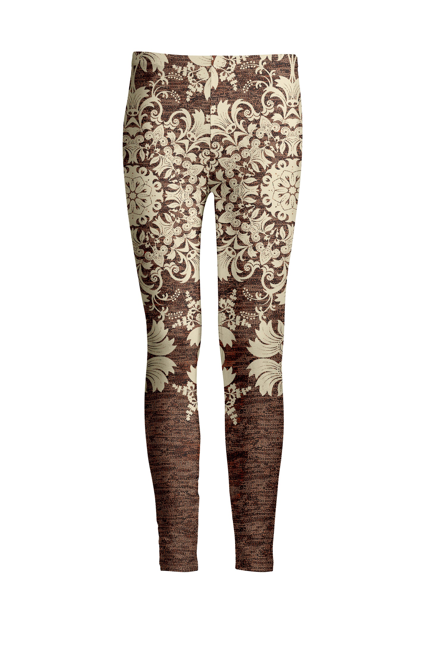 Bold Print Leggings-Red Whhite