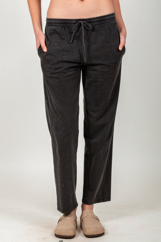Casual Mineral Wash Cotton Pants (sku # LI2020194 )