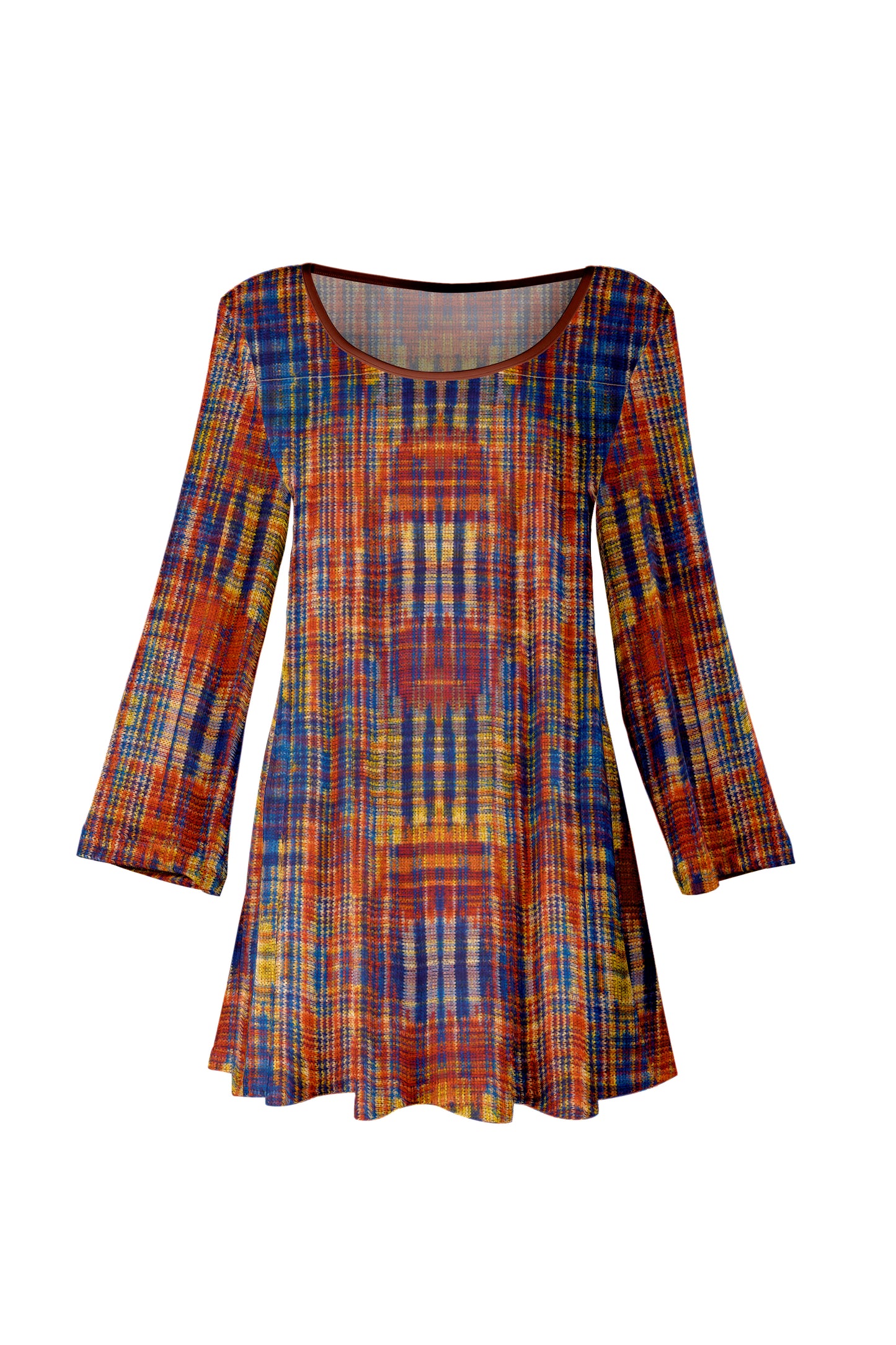 Bold Print Tunic-Black Red White