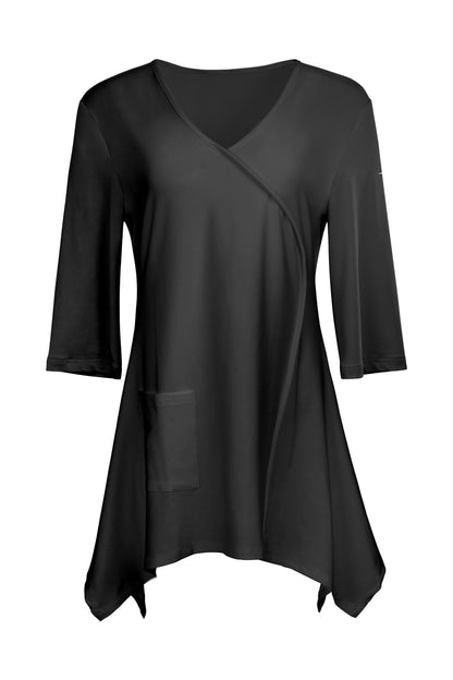 Everyday Solid Knit Tunic-Olive