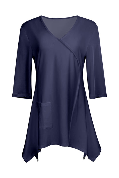 Everyday Solid Knit Tunic-Olive
