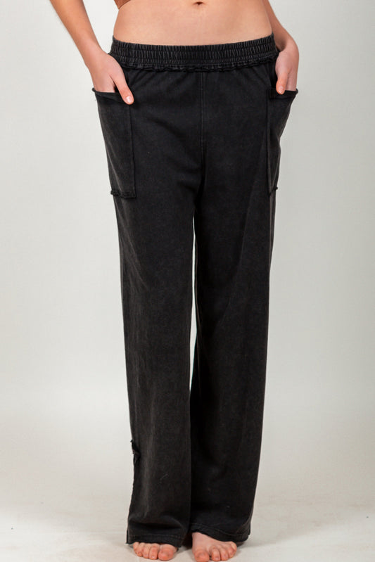Vintage Split-Hem Cotton Pants (SKU #P240001 )