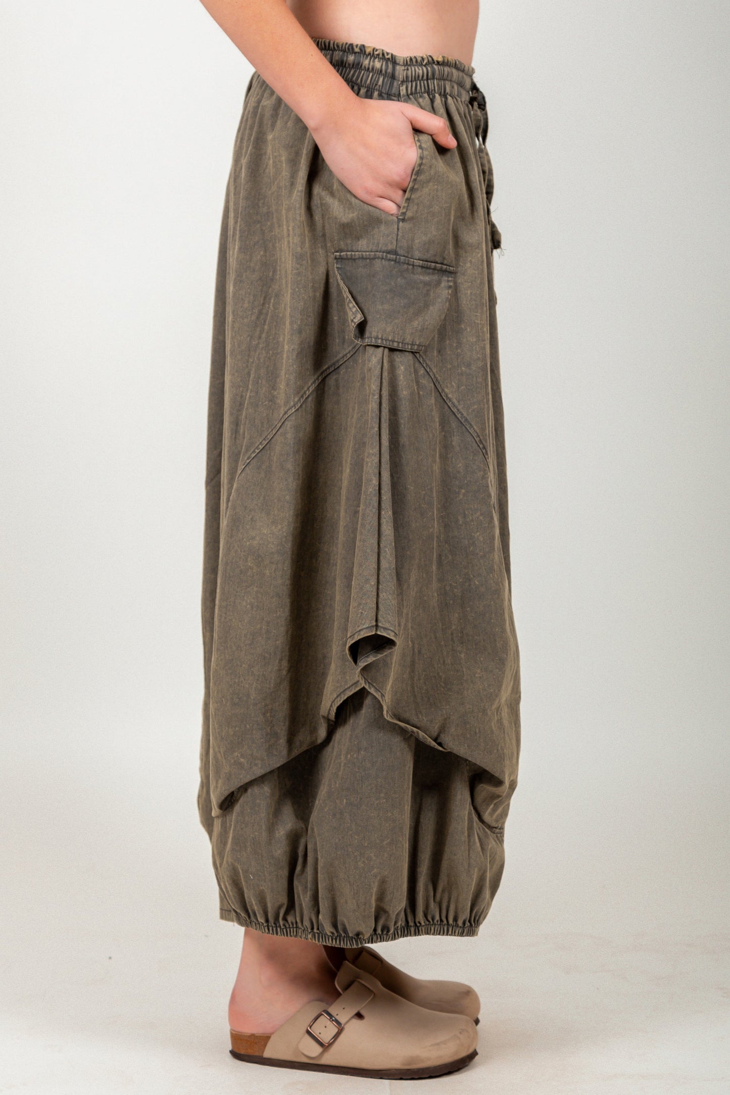Wide Leg Bell Pant