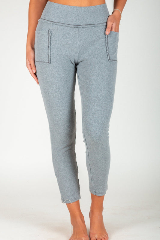 Ribbed High-Waist Cotton Leggings ( SKU #P240007)