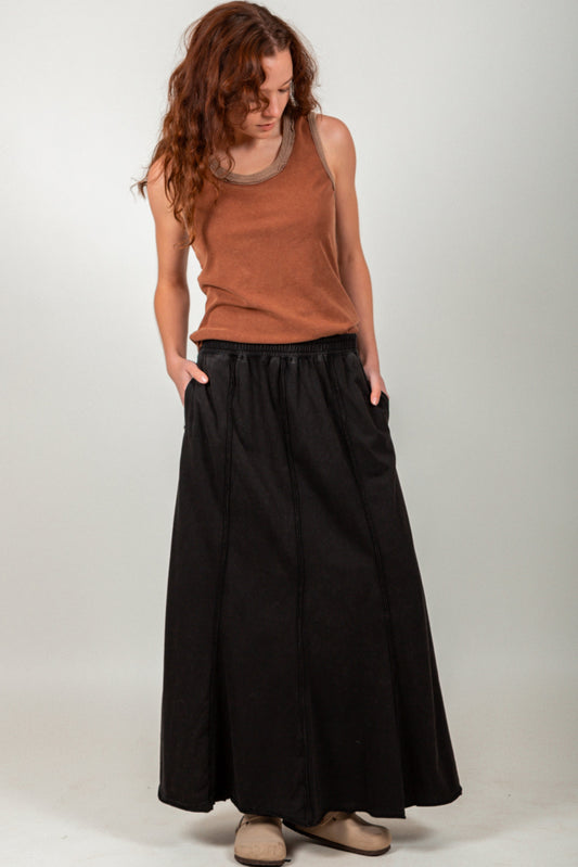 Vintage Patchwork Cotton Skirt (SKU #S240001 )