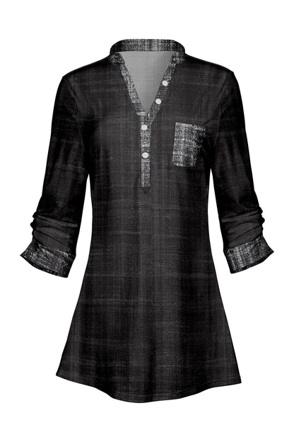Classic Contrast Tunic-Olive