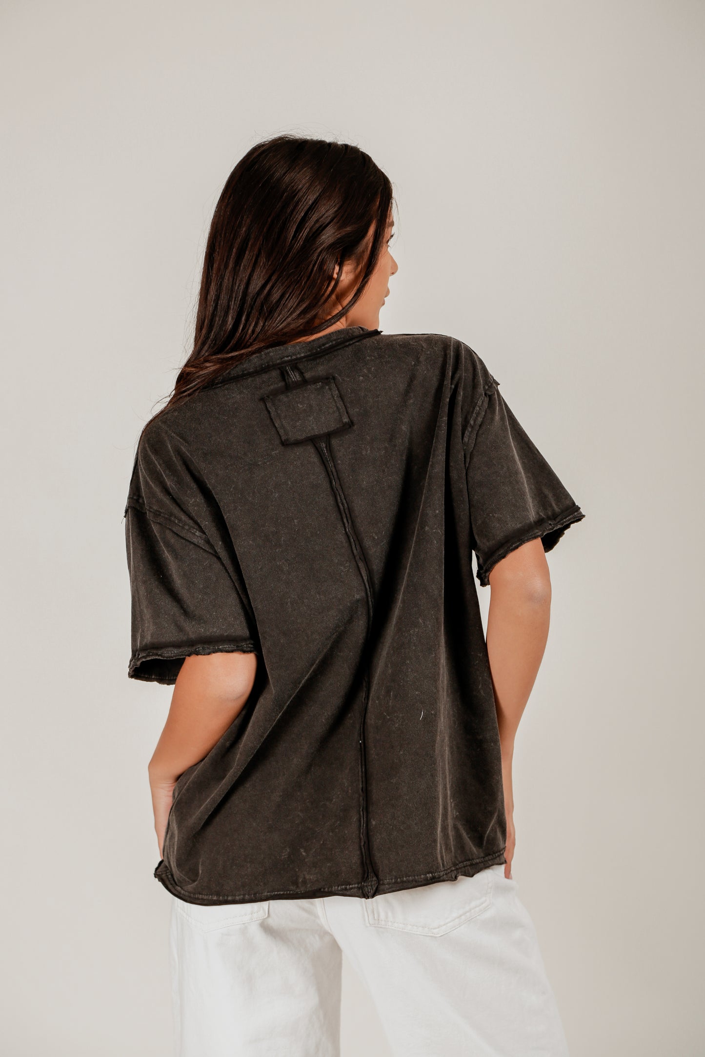 Midnight Garden Tee (T240001 Black With Rose Glitter Rose)