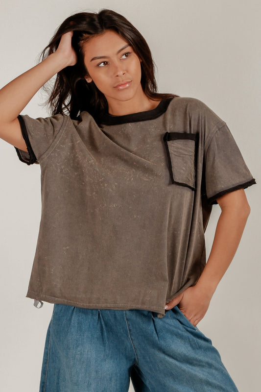 Urban Slate Tee (Wholesale) (T240002 GREY BLACK )
