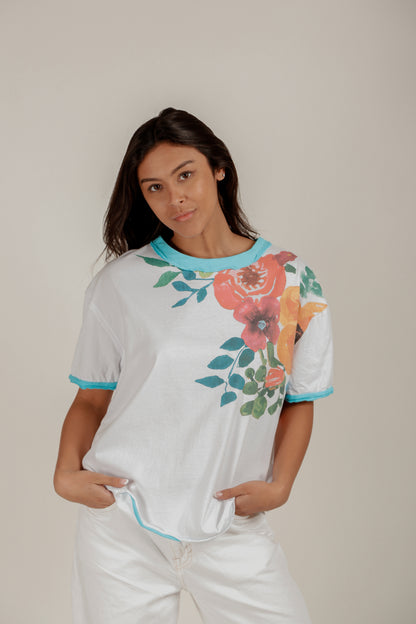 Embroidered Essence Tee(T240002 Mineral Washed Black With Embro)