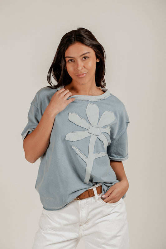 Bluebell Blossom Tee(T240002 Sky Blue)