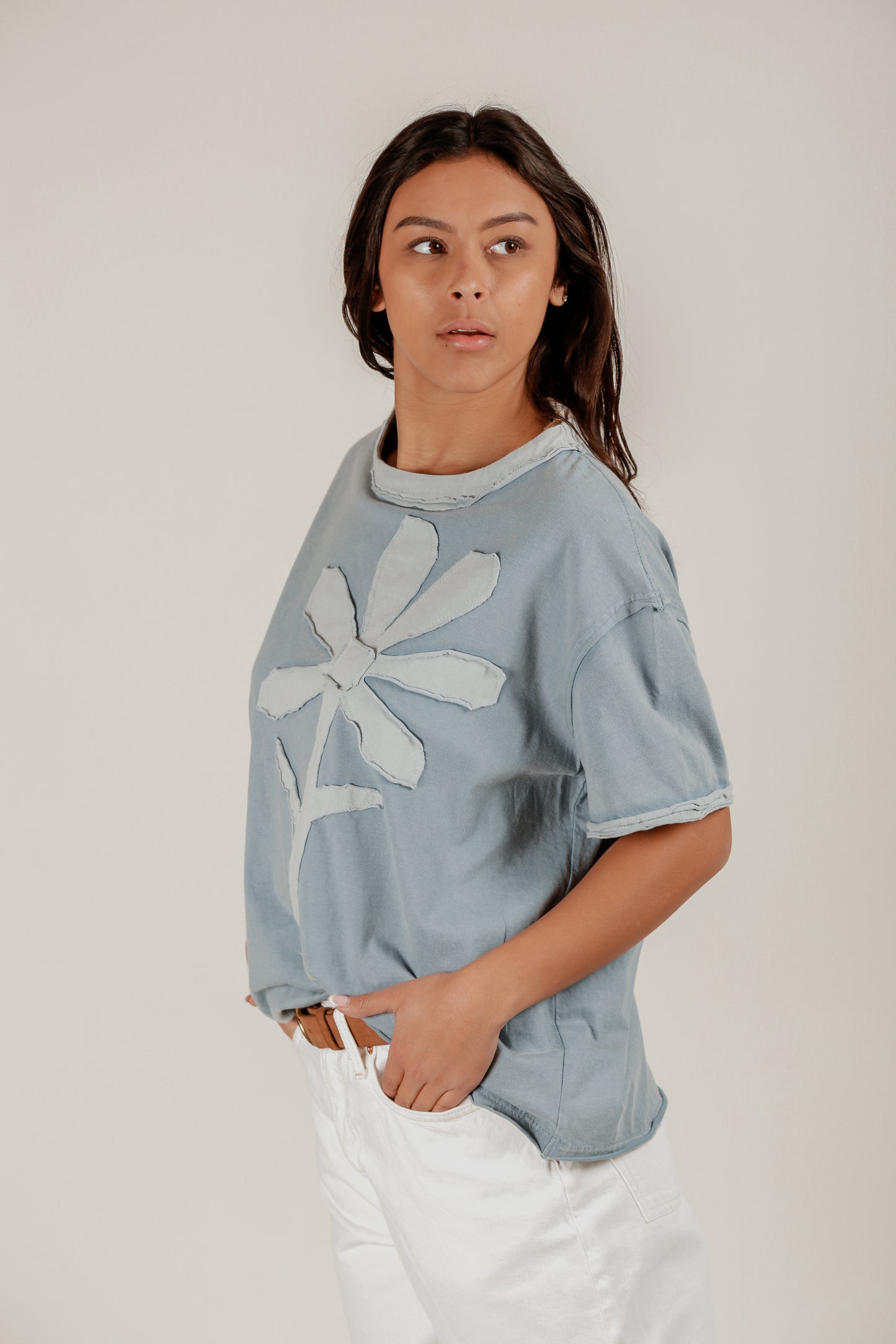 Bluebell Blossom Tee(T240002 Sky Blue)
