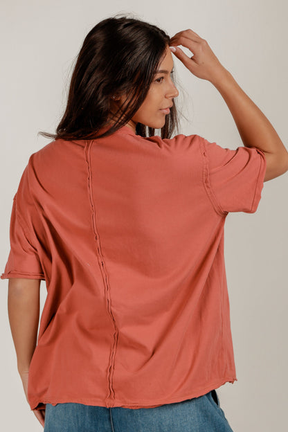 Rustic Rose Tee(T240002 Rust )