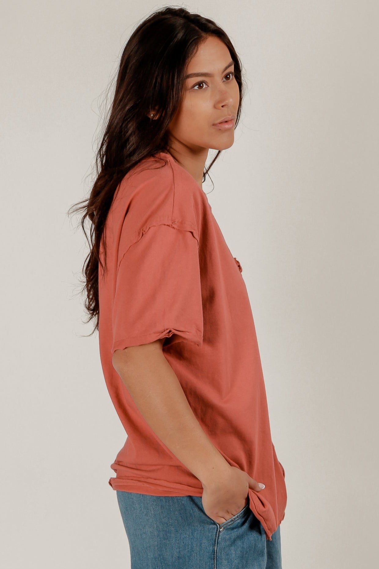 Rustic Rose Tee(T240002 Rust )