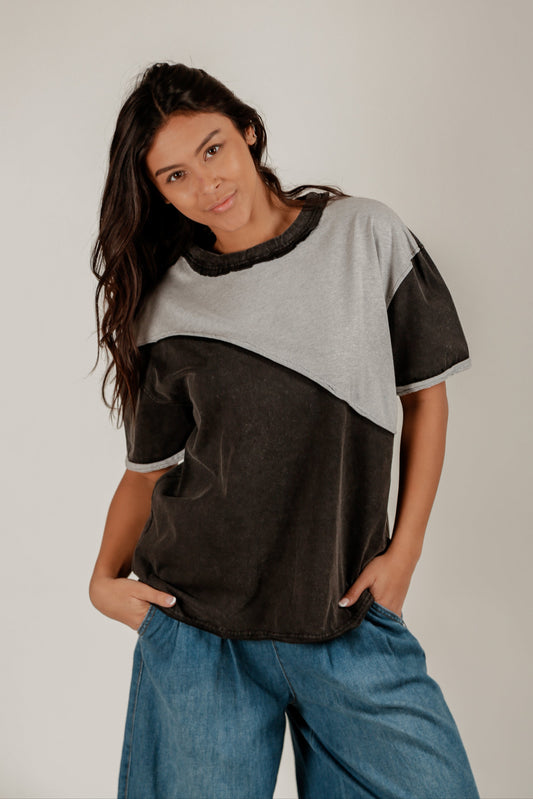 Luna Layers Tee - Gray