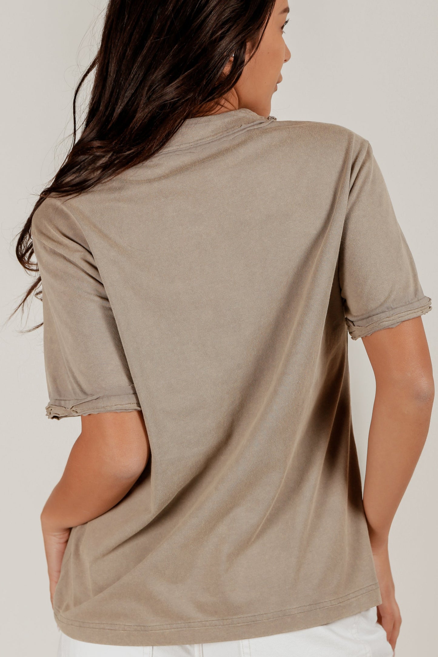 Olive Blossom Tee (sku# T240005 OLIVE)