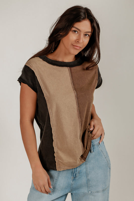 Earth Hue Patch Tee (Wholesale) (SKU#T240007 )
