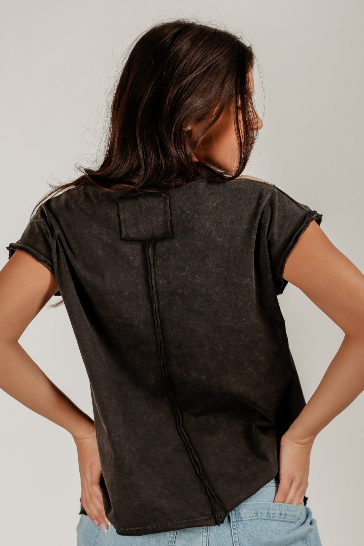 Earth Hue Patch Tee (T240007 Multi Color Blocks)