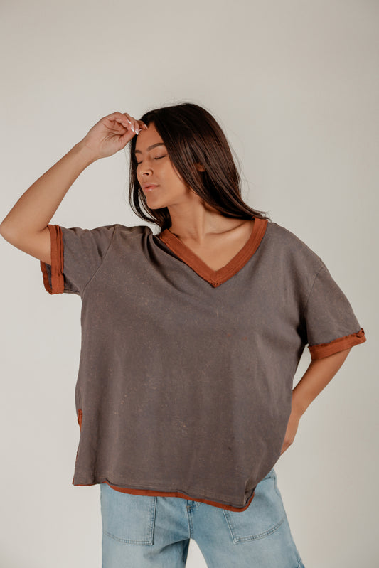Rustic Vibe Tee (T240008 Mineral Washed Grey)