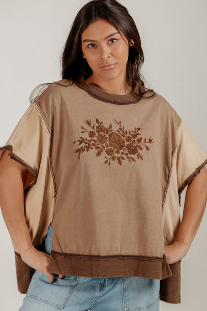 Butterfly Flattery Tee (T240009 Brown)