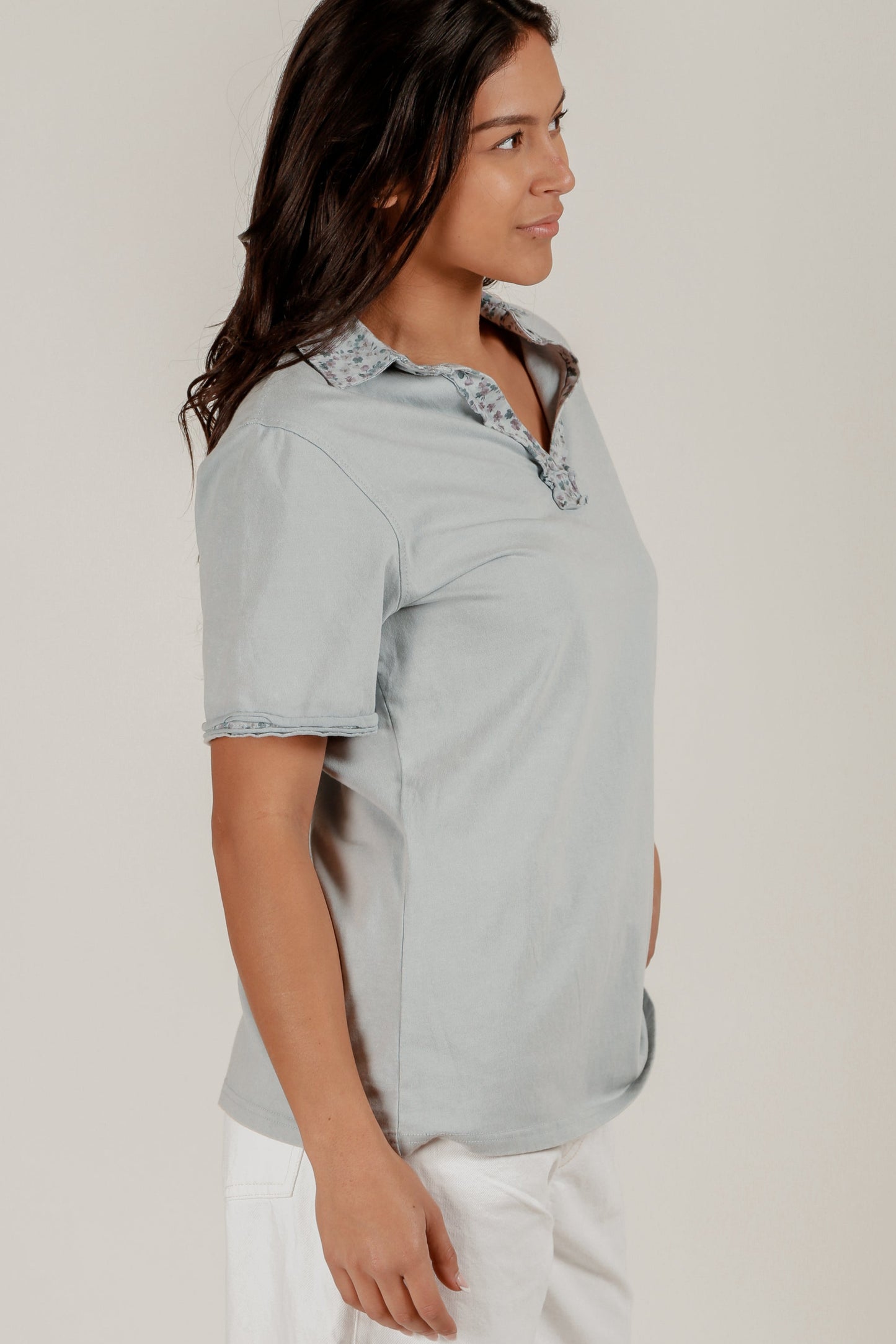 Wildflower Breeze Tee (T240010 Mineral Washed Sky Blue)