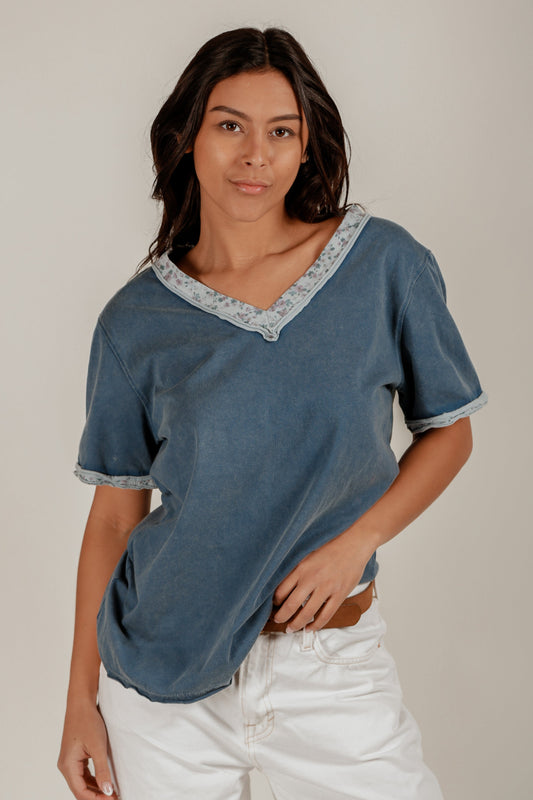 Meadow Dreams Tee (Wholesale)(T240011 NAVY)