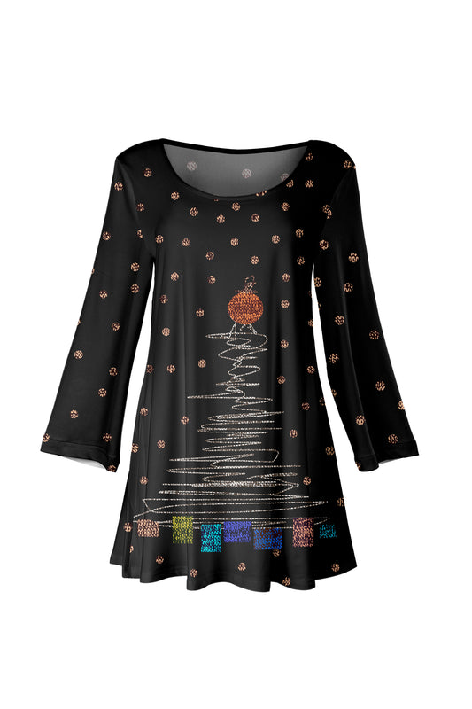 Holiday Tunics-Black Multi